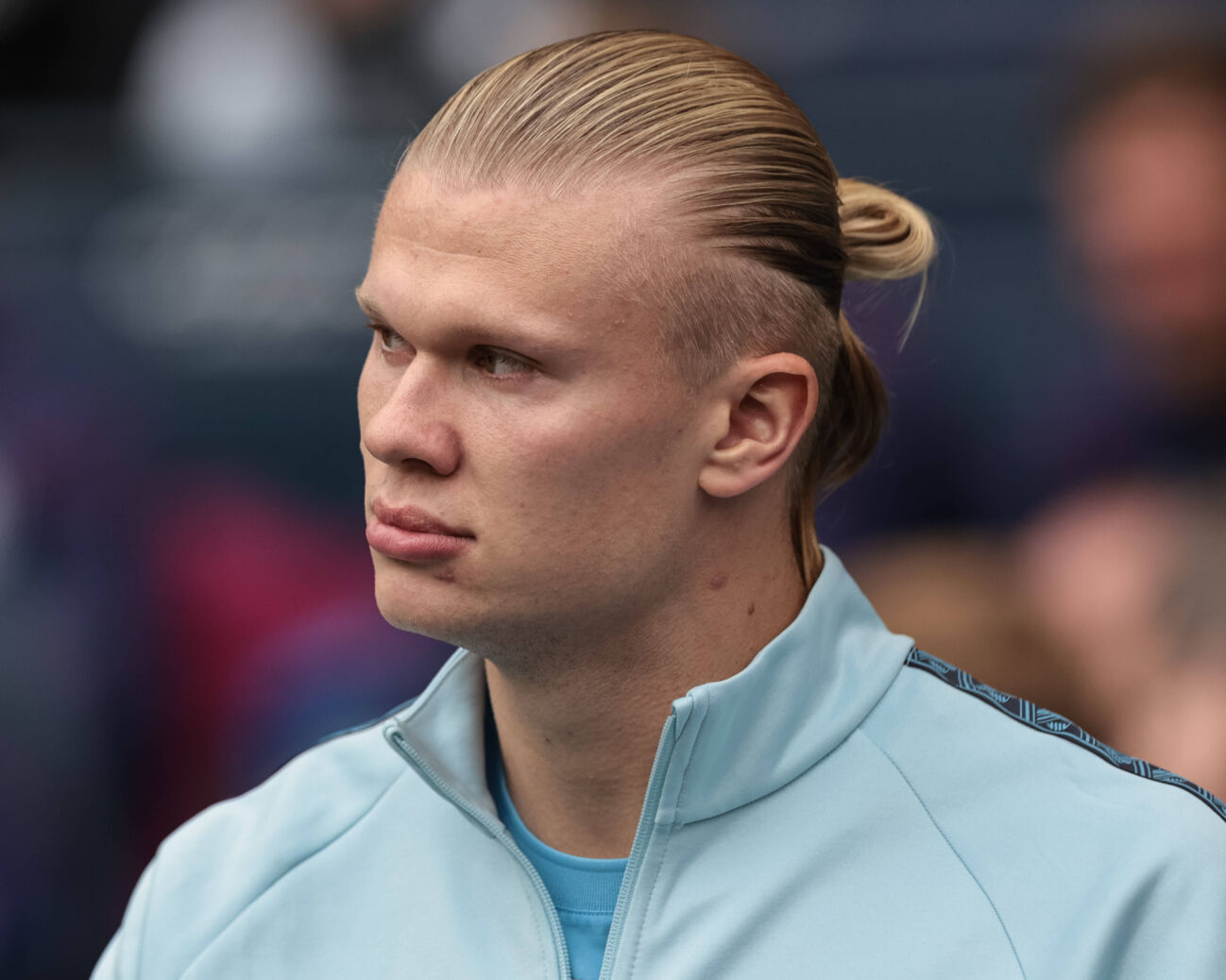 premier-league-manchester-city-v-1067046460 Premier League Manchester City v Burnley Erling Haaland of Manchester City during the Premier League match Manchester City vs Burnley at Etihad Stadium, Manchester, United Kingdom, 27th September 2025 (Photo by Mark Cosgrove News Images) Manchester Etihad Stadium Manchester United, ManU Kingdom Copyright: xMarkxCosgrove NewsxImagesx